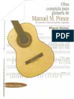 Obras de Manuel María Ponce (1) para Guitarra