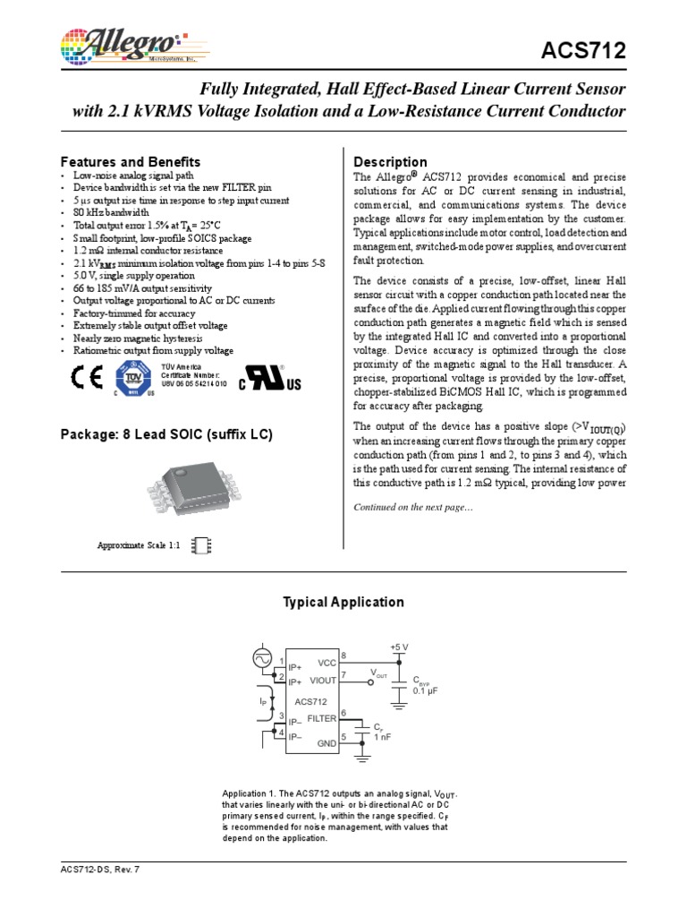 Fully Integrated, Hall Effect-Based Linear Current Sensor With 2.1 ...