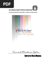 Novatime Employee Training Manual 1