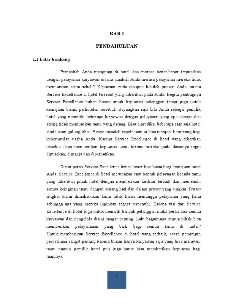 Makalah Pelayanan Prima