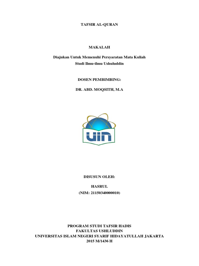 Wawasan Tafsir Al Quran Pdf