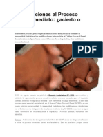 Modificaciones Al Proceso Penal Inmediato