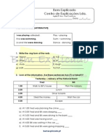 1.4 Ficha de Trabalho - Past Continuous 1 PDF