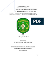 Stroke Non Hemorragik Dengan Double Hemiparese+anemia Et Causa Suspect Gastritis Erosiva