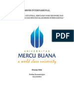 BISNIS INTERNASIONAL - Kekuatan Sosiokultural, Sosioekonomi, Politik Dan Hukum