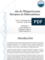 Medidas de Mitigación para Derrames de Hidrocarburos