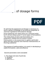 Design of Dosage Forms