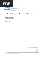 Judicial Discipline Process: An Overview (CRS Apr 7, 2011)