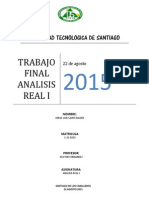 Hoja de Presentacion Analisis Real PDF