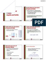 Condensed Phases - Liquids and Solids