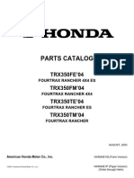 2004 Honda trx350 Manual