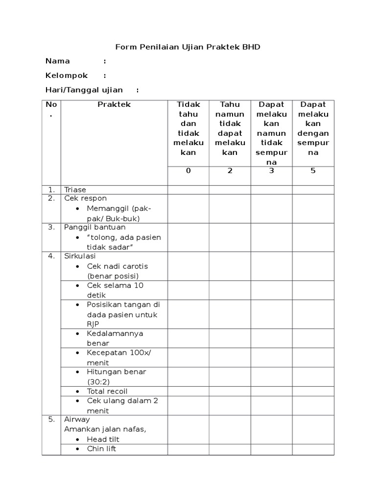 Contoh Format Penilaian Ujian Praktek Penjas Dunia Sosial - Riset
