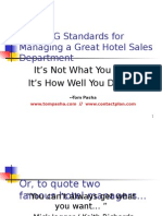 WINNING Standards For Managing A Great Hotel Sales