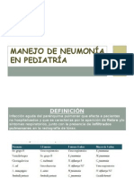 Manejo de Neumonía en Pediatría.