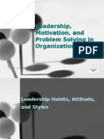 Leadership, Motivation, and Problem Solving in