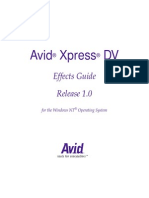 Avid Xpress DV Effects Guide