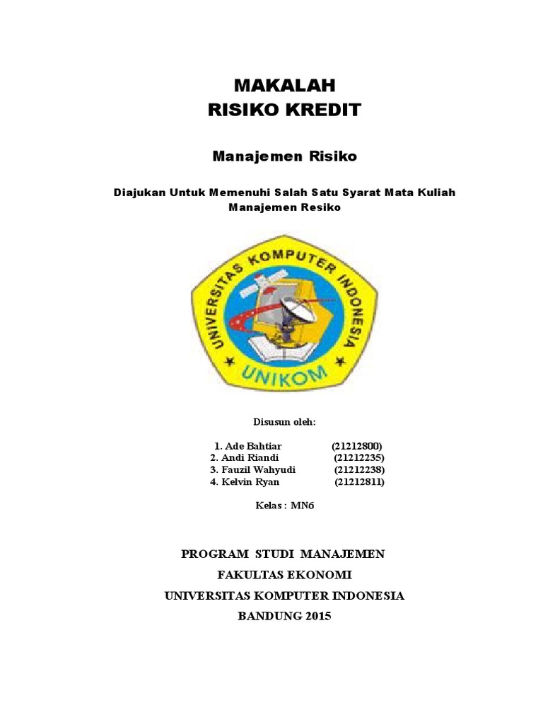 Makalah Risiko Kredit