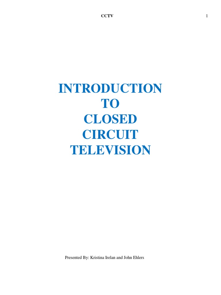 CCTV Student Handbook PDF Electrical Connector Computer Network