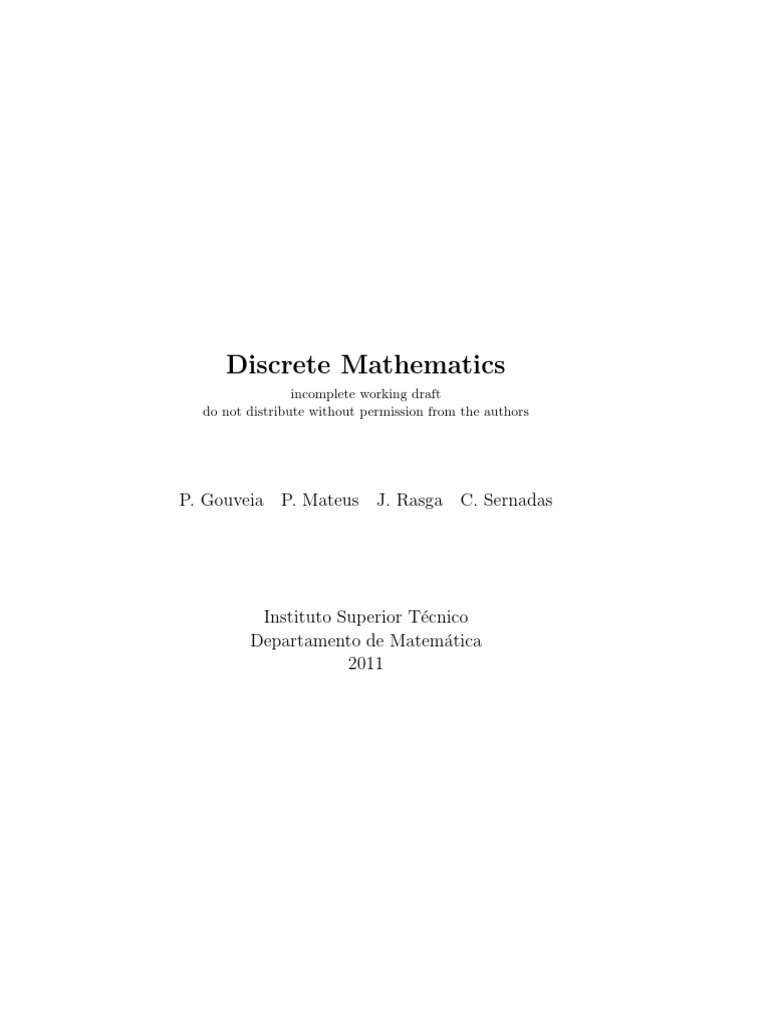 Discrete Mathematics | PDF | Fourier Analysis | Prime Number