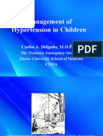 Management of Hypertension in Children: Carlos A. Delgado, M.D.FAAP