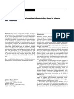 Non-Epileptic Paroxysmal Manifestations During Sleep in Infancy and Childhood