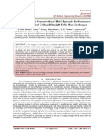 Three Dimensional Computational Fluid Dynamic Performances Analysis of Helical Coil and Straight Tube Heat Exchanger