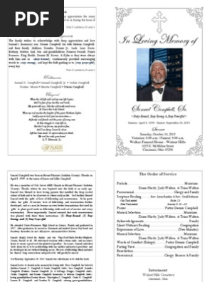 Samuel Campbell Obituary 