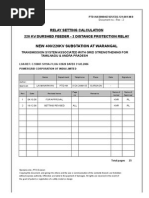 7SA522  arelay Setting Calculation