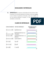 Desigualdades e Intervalos