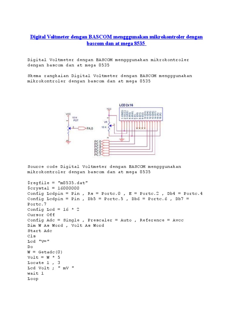 Atmega Mikro Bascom | PDF | Technology & Engineering