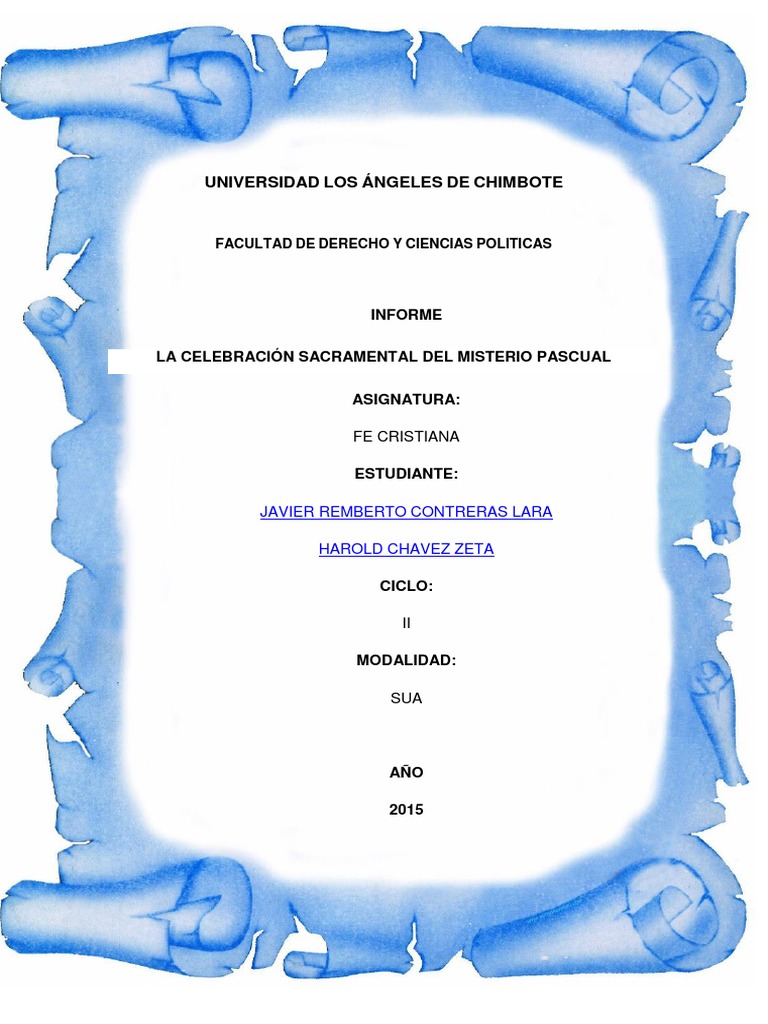 Celebración Sacramental Del Misterio Pascual Año litúrgico Eucaristía