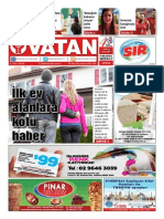 Yeni Vatan Weekly Turkish Newspaper September 2015 Issue 1816