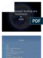 Web Application Auditing and Exploitation