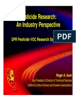 Pesticide Research: An Industry Perspective