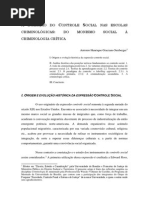 Insercao Controle Social Nas Escolas Criminologicas -2006