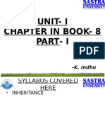 Unit-I Chapter in Book - 8 Part - I: - K. Indhu