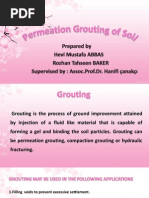 Presentation Permeation Grouting Prof - Dr. Hanifi