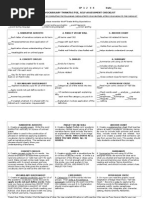 Think Tac Toe-Academic Vocabulary With Self Assessment