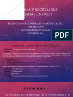 Diapositivas  de empresas  y sociedades en los NIIF 