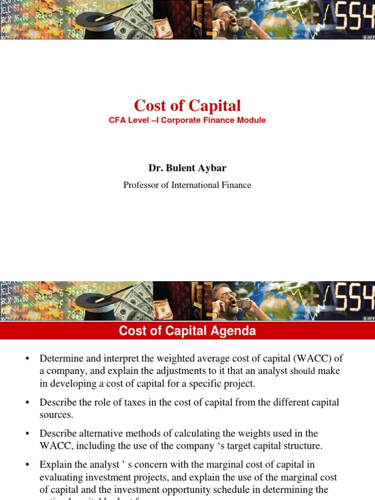 Market Value of Corporate Bonds | PDF | Cost Of Capital | Beta (Finance)