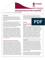 Measuring and Addressing Outcomes After Pregnancy: A Holistic Approach To Maternal Health
