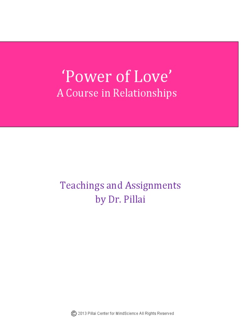 Course Book Power of Love | PDF | Mind | Thought