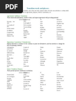 Transition Words and Phrases