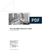 Cisco VoiceXML Programmer's Guide