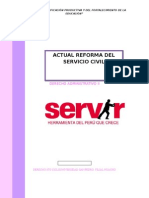 Actual Reforma Del Servicio Civil