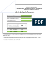 Simulador de Calculo Do Auxilio Transporte