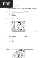 Soalan BM Bahasa Melayu Pemahaman Tahun 5