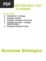 Business Strategy and Planning