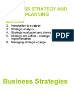 Business Strategy and Planning