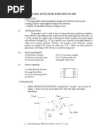 Voltage-Level Detectors Using Op-Amp